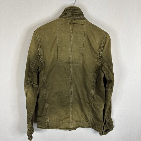 Abercrombie & Fitch Sentinel Military Field Jacket Olive Green Men S Patch - Picture 3 of 7